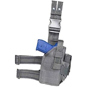 NC Star CVDLHOL2954U NcStar, Drop Leg Universal Holster, Urban Gray, Full Size