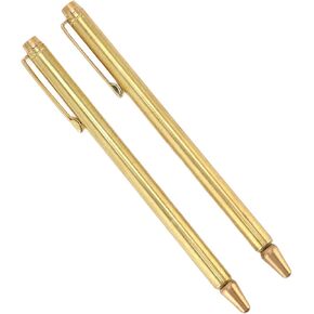 2 Piece Pickup Pen Stainless Steel Retractable Telescopic Hand Pointer with Pocket Clip