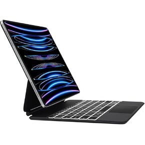 iPad Pro 12.9-inch (6th, 5th, 4th, 3rd Generation) Keyboard Case with Touchpad, Backlit Touch Magic Keyboard for iPad Pro 12.9 inch 6th/2022, 5th/2021, 4th/2020, 3rd /2018 Gen Case - US English, Black