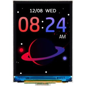 Waveshare 2inch ESP32-S3 لوحة تطوير العرض ، 240 × 320 ، IPS ، 262K لون ، معالج 32 بت LX7 2 ، وتردد يصل إلى 240 ميجا هرتز ، ودعم wifi & bt ، ودعم OV5640 5MP الكاميرا (غير متضمن))