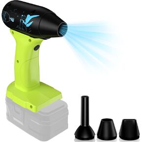 Duster Air Duster ، 130000 دورة في الدقيقة منفاخ الهواء لبطارية Ryobi 18V ، لوحة مفاتيح التنظيف و PC 4 تروس قابلة للتعديل سرعة الرياح المنفخة الطائرات الجافة للسيارة ، المنزل ، التنظيف ، الأوراق (بدون بطارية)