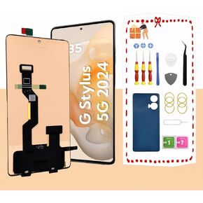 Original OLED for Motorola Moto G Stylus 5G 2024 LCD Screen Replacement for Moto G Stylus 5G 2024 Touch Digitizer Assembly Display Screen XT2419-1with Toolkits All Version (No Frame)