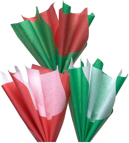 American Greetings 125 Sheets 20 in. x 20 in. Bulk Red and White Tissue Paper for Christmas, Birthdays, and All Occasions in Saudi Arabia