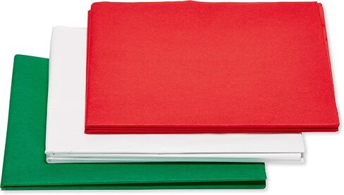 American Greetings 125 Sheets 20 in. x 20 in. Bulk Red and White Tissue Paper for Christmas, Birthdays, and All Occasions in Saudi Arabia