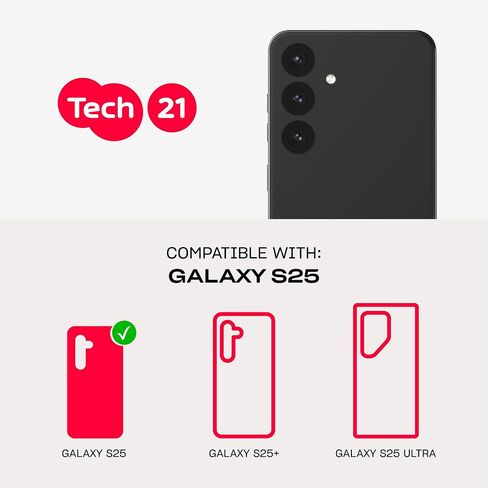 Tech21 Evoarmor Case for Galaxy S25 - مع حماية تأثير المغناطيس - الأرجواني - الأرجواني in Kuwait