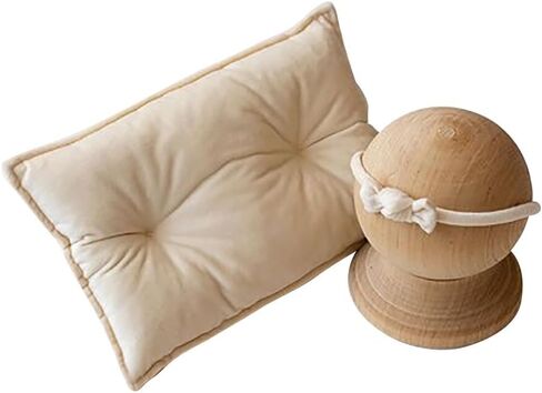 Baby Photography Prop Pillows Set, Newborn Photography Props Posing Pillow and Headband, Infant Baby Boys Girls Photo Shoot Bedding Accessories in Kuwait