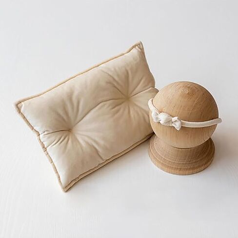 Baby Photography Prop Pillows Set, Newborn Photography Props Posing Pillow and Headband, Infant Baby Boys Girls Photo Shoot Bedding Accessories in Kuwait