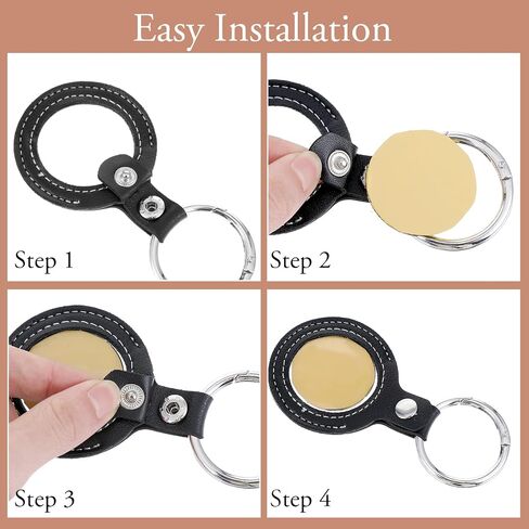 2 Pack Quarter Holder Keychain, AA Coin Holder, AA Chip Holder Fits Coin Size 34mm, Leather Keychain for AA Coin Chips Tokens Medallion Collection Stroage(Pink, Off White) in Saudi Arabia