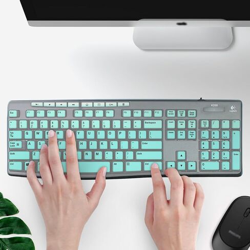 Silicone Keyboard Cover for Logitech MK270 and K200 K260 K270 MK200 MK260 MK270 MK275 MK295,Washable, Anti-Dust Keyboard Cover Skin Protector (Pink) in Kuwait