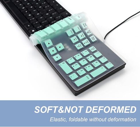 Silicone Keyboard Cover for Logitech MK270 and K200 K260 K270 MK200 MK260 MK270 MK275 MK295,Washable, Anti-Dust Keyboard Cover Skin Protector (Pink) in Kuwait