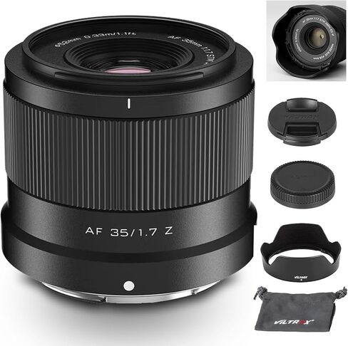 VILTROX 56mm F1.7 f/1.7 Z-Mount, Large Aperture APS-C Auto Focus Lightweight Prime Lens for Nikon Z-Mount Cameras Z30 Z50 Z5 Z6 Z6II Z7 Z7II Z8 Z9 ZFC in Saudi Arabia