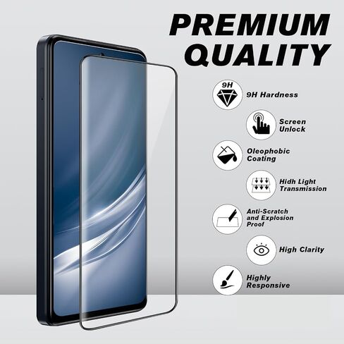 3 Pack for Motorola Edge 2024 Screen Protector,HD Tempered Glass,3D full Coverage,9H Hardness,Anti-Scratch,Bubble Free for Moto Edge 2024 in Saudi Arabia