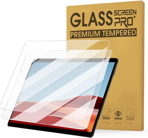 [عبوتان] واقي شاشة مضاد للضوء الأزرق لجهاز Microsoft Surface Pro10/Pro9/Pro8/ProX، غشاء شاشة من الزجاج المقوى Surface Pro 10، صلابة 9H/مقاوم للخدش/خالي من الفقاعات//مضاد للوهج in Kuwait