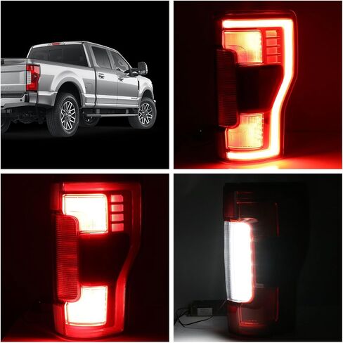 Tail Rear Lights W/Blind Spot Module Halogen Compatible with Ford F250 F350 Super Duty 2017 2018 2019 Brake Taillights Lamp Assembly Right Passenger Side Replace KC3Z13404C in Kuwait