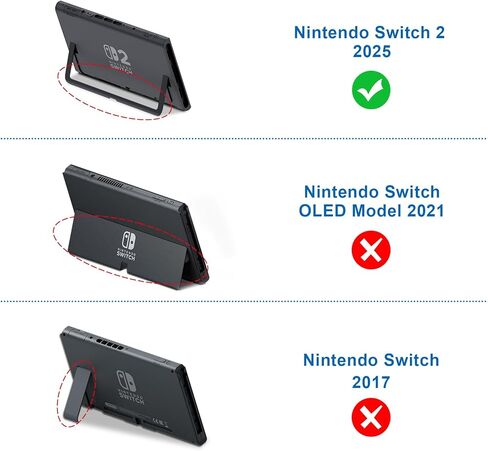 Fintie Carrying Case for Nintendo Switch 2 (2025) ، [shrackproof] قذيفة صلبة غلاف واقية محمولة مع 20 فتحات بطاقة لعبة وجيب داخلي للملحقات (أسود) in Kuwait