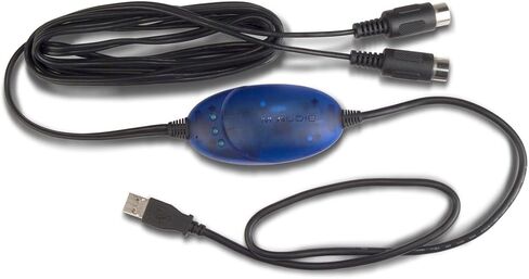 M-Audio Midisport Uno | واجهة MIDI محمولة 1-in/1-خارج عبر اتصال USB (16 × 16 قناة MIDI) ، الأسود in Kuwait