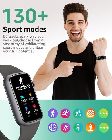 IMFRCHCS Fitness Tracker,Smart Watch with 1.47" Touch Display,137+Sport Modes Fitness Watch with Heart Rate Sleep Monitor, Step Counter,IP68 Waterproof Activity Trackers for Women Men in Saudi Arabia
