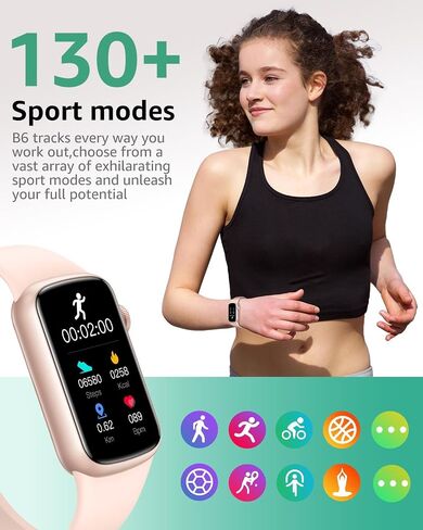 IMFRCHCS Fitness Tracker,Smart Watch with 1.47" Touch Display,137+Sport Modes Fitness Watch with Heart Rate Sleep Monitor, Step Counter,IP68 Waterproof Activity Trackers for Women Men in Saudi Arabia