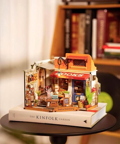 ROBOTIME Miniature House Kit DIY Mini Garage Workshop Tiny Model House Building Kit with LED Decorative Craft for Adults Hobby Gift in Saudi Arabia