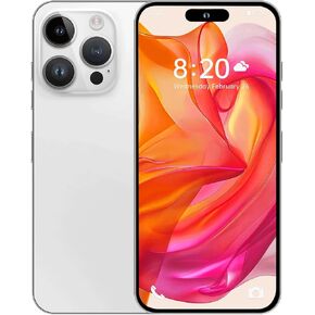 Unlocked Cell Phone H16 ProMax, 12+512GB Smartphone, Android 13 Unlocked Phone, 48+108MP Camera, 6800mAh Battery, Dual SIM, 6.8“ HD Screen,Face ID/Fingerprint Lock/GPS/White