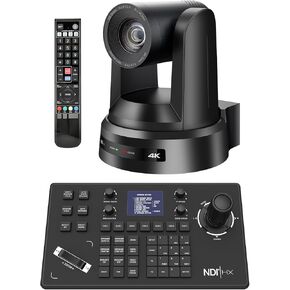20x Zoom 4K NDI PTZ Camera USB3.0 3G-SDI HDMI و IP حزمة مع وحدة تحكم NDI PTZ