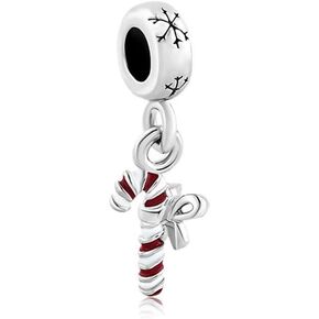 GMXLin Christmas Snowman Snowflake Charm for Pandora Bracelets Dangle Bead for Women Mom Grandma Sister in Kuwait