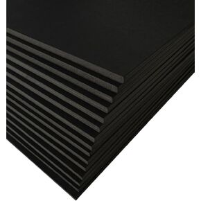 15 Pack Foam Board | Black Foam Board 3/16 Inch Thick Black Core Mat | Backing Board for Presentations, Signboards, Arts, Display and Crafts with Double-Sided Sheet - 12x16 Inches in Saudi Arabia