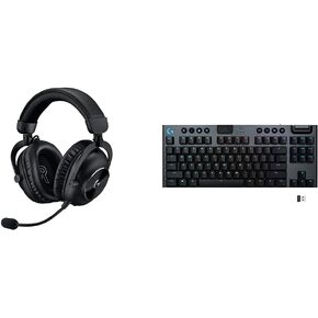 Logitech G PRO X 2 LIGHTSPEED Wireless Gaming Headset + G915 TKL LIGHTSPEED Wireless Mechanical Gaming Keyboard - Tactile - Black