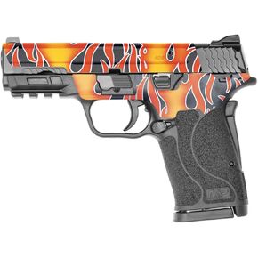 MightySkins Skin Compatible with Smith & Wesson M&P 9mm Shield EZ M2.0 - Hot Flames | Protective, Durable, and Unique Vinyl Decal wrap Cover | Easy to Apply | Made in The USA