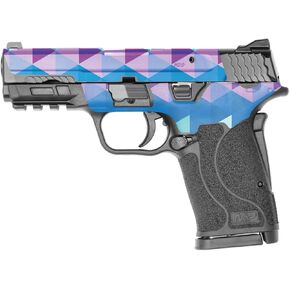 MightySkins Skin Compatible with Smith & Wesson M&P 9mm Shield EZ M2.0 - Purple Kaleidoscope | Protective, Durable, and Unique Vinyl Decal wrap Cover | Easy to Apply | Made in The USA