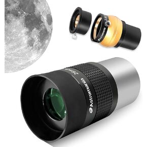 Astromania 2" Upgraded 4-Elements 2.5X Barlow Lens - Bundle with - 2" Kellner FMC 55-Degree Eyepiece - 26mm