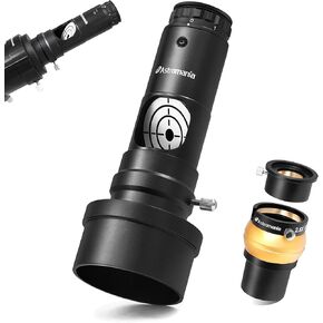 Astromania 2" Upgraded 4-Elements 2.5X Barlow Lens - Bundle with - Alignment 1.25" Next Generation Laser Collimator 2" Adaptor