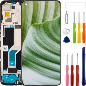 [with Frame] SWARK New TFT LCD Touch Screen Digitizer Assembly for Realme GT Master Edition RMX3363 RMX3360 LCD Display Replacement with Upgraded Repair Tools Kit-NO Fingerprint Function