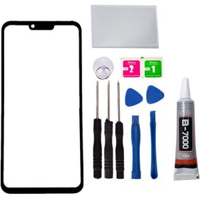 إصلاح بديل العدسة الزجاجية الخارجية الأمامية شاشة LG G8 Thinq LM-G820 مع أداة شريط OCA (لا يوجد LCD Touch ＆ Digitizer)