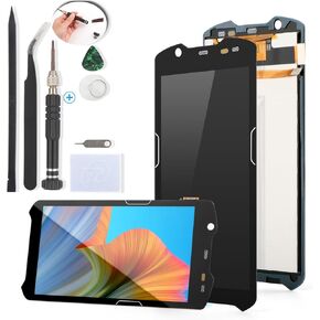 YWLRONG for Zebra TC52 Screen Replacement for Zebra TC57 TC52X TC520L TC52AX TC57X Display Touch Screen Digitizer Assembly Replacement with Tools（with Back Cover Adhesive）