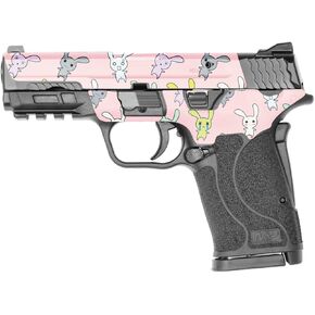 MightySkins Skin Compatible with Smith & Wesson M&P 9mm Shield EZ M2.0 - Bunny Bunches | Protective, Durable, and Unique Vinyl Decal wrap Cover | Easy to Apply | Made in The USA