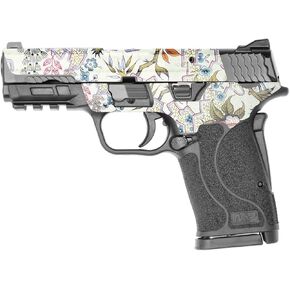 MightySkins Skin Compatible with Smith & Wesson M&P 9mm Shield EZ M2.0 - Floral Design | Protective, Durable, and Unique Vinyl Decal wrap Cover | Easy to Apply | Made in The USA