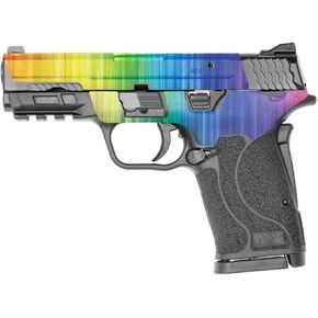 MightySkins Skin Compatible with Smith & Wesson M&P 9mm Shield EZ M2.0 - Rainbow Streaks | Protective, Durable, and Unique Vinyl Decal wrap Cover | Easy to Apply | Made in The USA