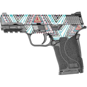MightySkins Skin Compatible with Smith & Wesson M&P 9mm Shield EZ M2.0 - Aztec Pyramids | Protective, Durable, and Unique Vinyl Decal wrap Cover | Easy to Apply | Made in The USA