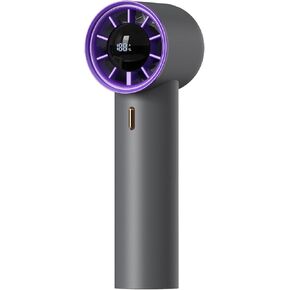 Portable Handheld Mini Fan, Speed 1–100 Adjustable Turbo, 5000mAh Rechargeable Battery, Metal Body, Digital Display, Personal Hand Held Fan for Travel, Camping, Outdoor