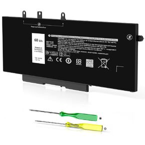 GJKNX Battery 68WH 7.6V FIT لـ Dell Latitude 5480 5490 5580 5590 5280 5491 5488 5591 5495 E5480 E5490 E5580 E5590 PRECISION 3530 3520 GD1JP 5YHR4