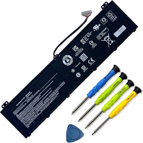 90Wh AP21A8T Laptop Battery for ACER Nitro 5 AN517-55 AN517-55-55AM Predator Helios 18 PH18 300 PH315 PH317 Series AN517-55-55AM PH18-71-72AS PH315-54-760S PH317-55-95XR AP21A7T 15.4V 5845mAh