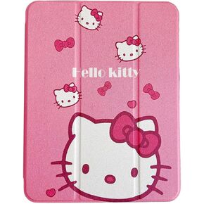 حالة كرتون لطيفة لجيل iPad 10th 10.9 بوصة 2022 مع حامل قلم رصاص ، Trifold Stand Smart iPad مع TPU ناعمة الاستيقاظ/النوم (أبيض) in Kuwait