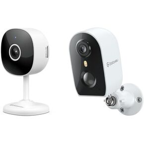 GALAYOU Security Cameras Indoor/Outdoor - 2K WiFi Surveillance Camera for Home Security Motion Alert with Siren Night Vision, Cloud/SD Storage