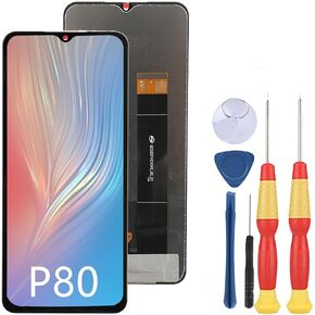 LCD Display Compatible with Cubot P80 LCD Display Touch Screen Assembly Repair Replacement Parts with Tools.