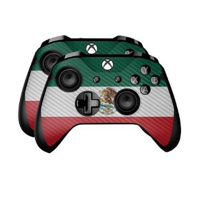 Glossy Glitter Skin متوافق مع Microsoft Xbox One Controller (حزمة 2) - صلب Baby Blue - Premium 3M Vinyl Wrap Wrap Cover - يسهل تطبيقه | مصنوع في الولايات المتحدة الأمريكية من قبل Mayyskins