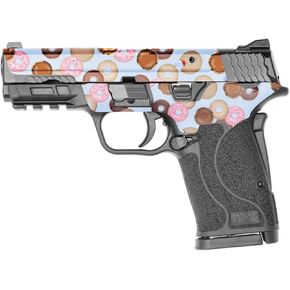 MightySkins Skin Compatible with Smith & Wesson M&P 9mm Shield EZ M2.0 - Donut Binge | Protective, Durable, and Unique Vinyl Decal wrap Cover | Easy to Apply | Made in The USA