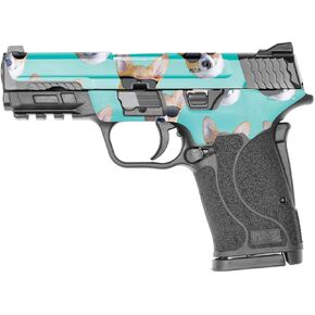 MightySkins Skin Compatible with Smith & Wesson M&P 9mm Shield EZ M2.0 - Cool Corgi | Protective, Durable, and Unique Vinyl Decal wrap Cover | Easy to Apply | Made in The USA