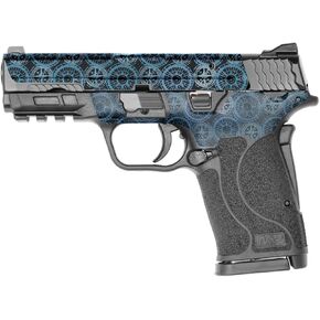 MightySkins Skin Compatible with Smith & Wesson M&P 9mm Shield EZ M2.0 - Compass Tile | Protective, Durable, and Unique Vinyl Decal wrap Cover | Easy to Apply | Made in The USA