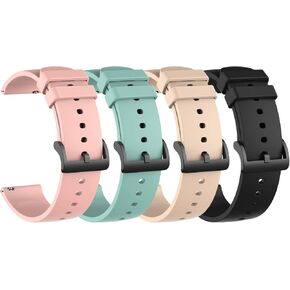 Bands Compatible with Letsfit EW1/ Letsfit IW1 SmartWatch Bands, Soft Silicone Color Replacement Bracelet Sport Wrist Strap Band for Men/Women (3Pack A)